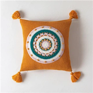 Бохо декоративная подушка